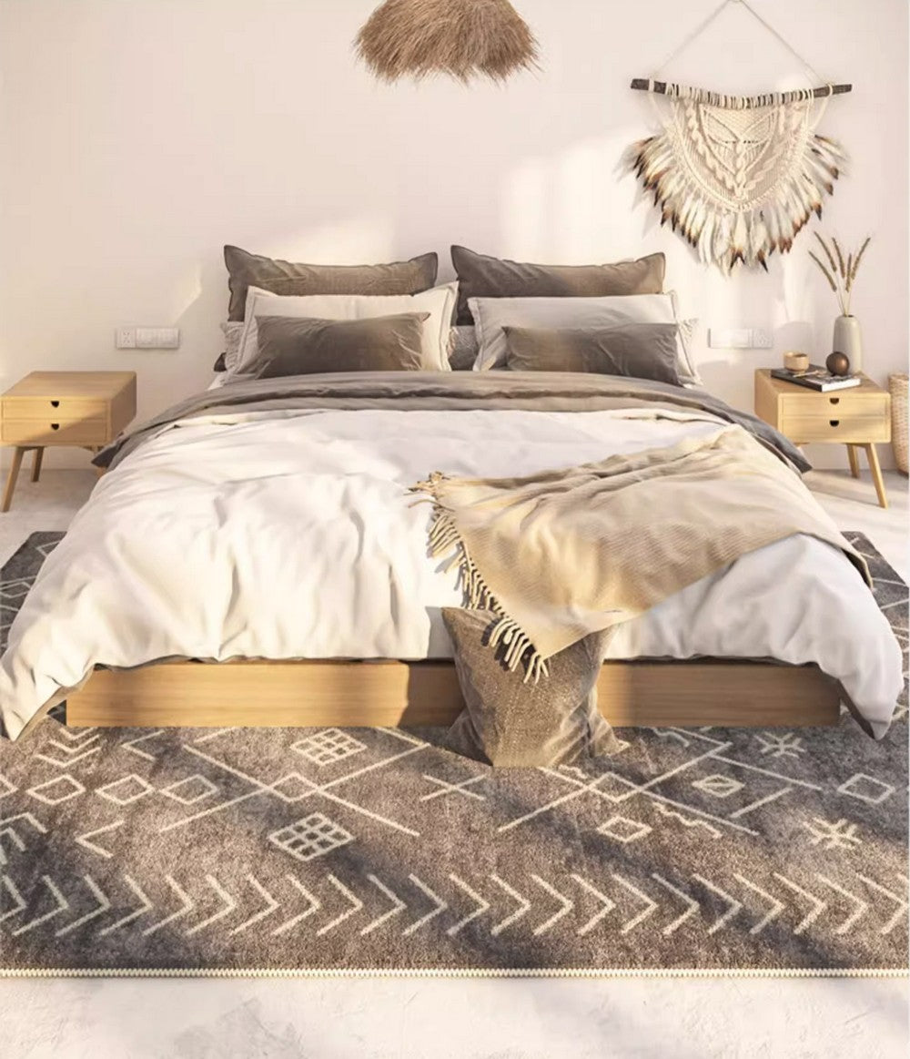 Thick Modern Rugs Next to Bed, Entryway Modern Runner Rugs, Contemporary Modern Rugs for Living Room, Modern Runner Rugs for Hallway