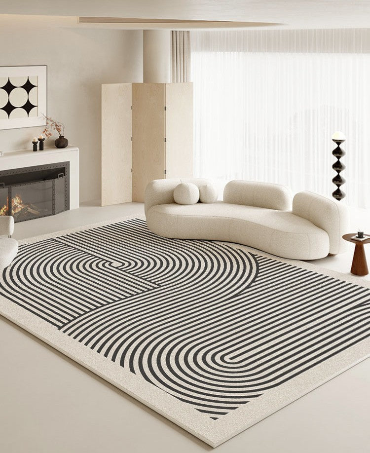 Abstract Contemporary Modern Rugs, Geometric Contemporary Rugs Next to Bed, Modern Rugs for Living Room, Modern Rugs for Dining Room