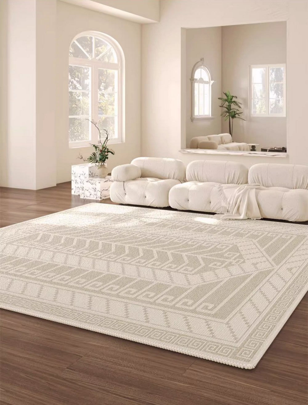 Large Modern Rugs for Living Room, Modern Rugs under Dining Room Table, Modern Carpets for Bedroom, Geometric Contemporary Modern Rugs Next to Bed