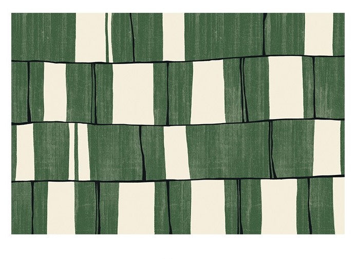 Contemporary Modern Rugs, Green Geometric Carpets, Abstract Modern Rugs for Living Room, Soft Modern Rugs under Dining Room Table