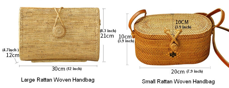 Indonesia Hand Woven Rattan Handbag