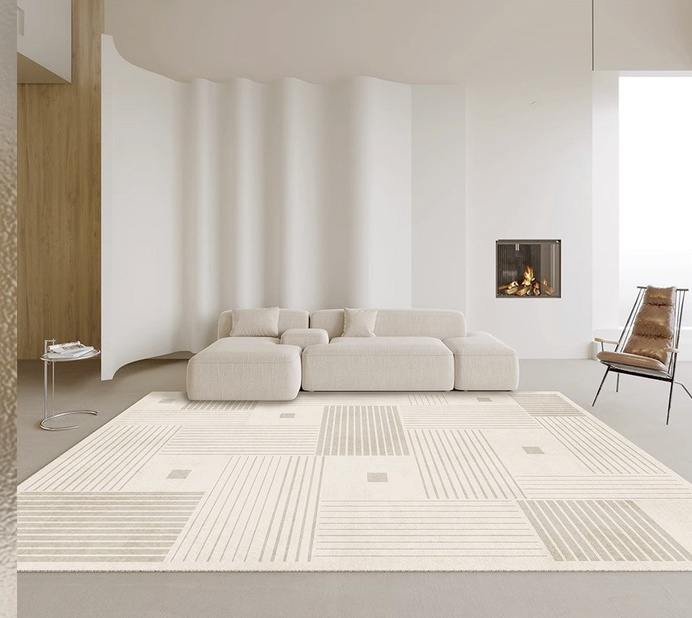 Living Room Modern Rugs, Soft Floor Carpets for Dining Room, Modern Living Room Rug Placement Ideas,Contemporary Area Rugs for Bedroom