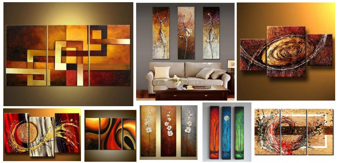3 Piece Paintings, Modern Paintings, Paintings for Living Room, Buy Wall Art Online, Large Paintings for Sale, Acrylic Paintings for Bedroom, Hand Painted Canvas Painting