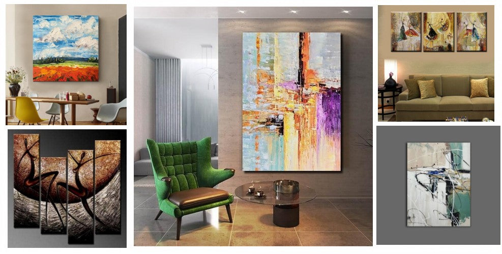 Heavy Texture Paintings, Palette Knife Paintings, Modern Paintings, Abstract Paintings for Living Room, Hand Painted Canvas Art, Oversized Canvas Painting, Acrylic Painting on Canvas, Large Painting for Sale