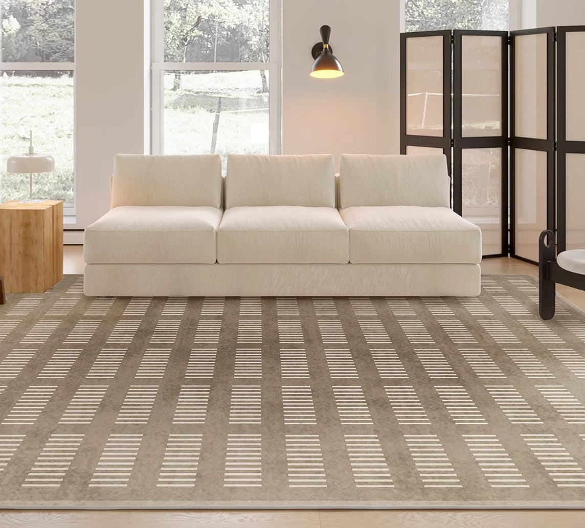 Thick Soft Floor Carpets for Living Room, Dining Room Modern Rugs, Modern Living Room Rug Placement Ideas, Soft Contemporary Rugs for Bedroom