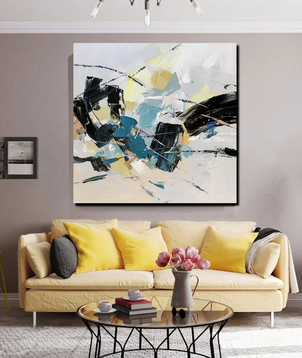Bedroom Abstract Paintings, Simple Modern Paintings, Abstract Contempo ...