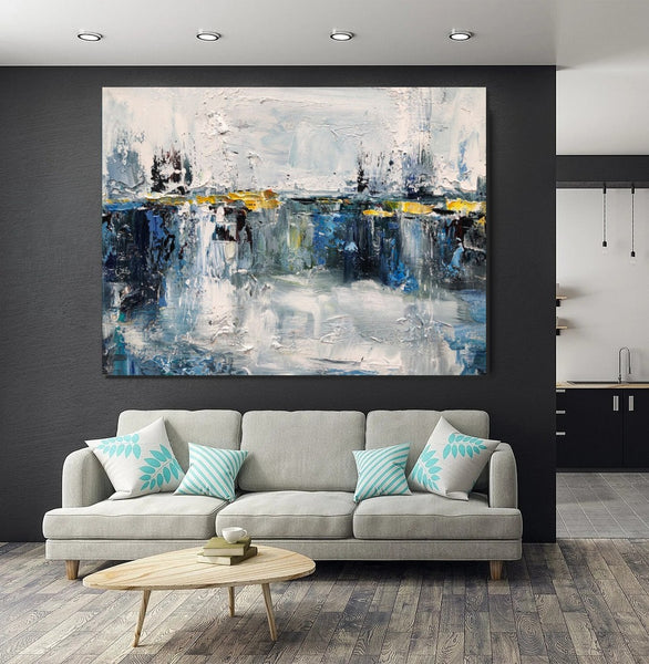 Living Room Wall Art Painting, Extra Large Acrylic Painting, Simple Mo ...