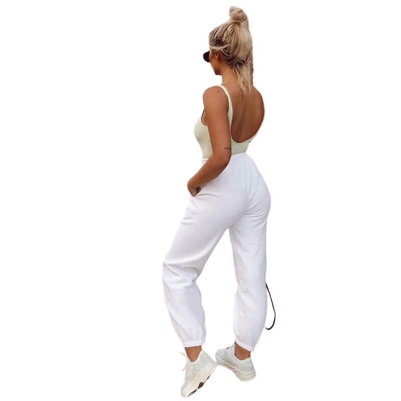 Pantalon Jogging Femme Blanc Mj Franko