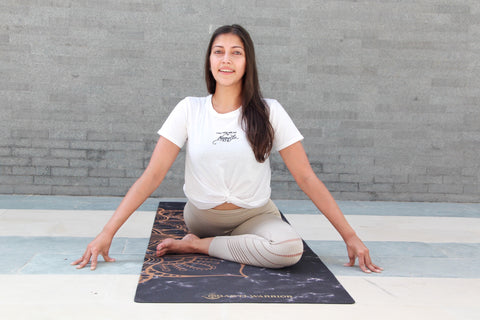 Yogi Meditating on an Eco Friendly Yoga Mat