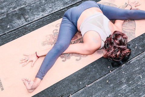 Eco Friendly Cork Yoga Mat with Artistic Design