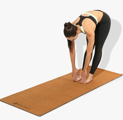 Stretching On A Shakti Warrior Cork Yoga Mat