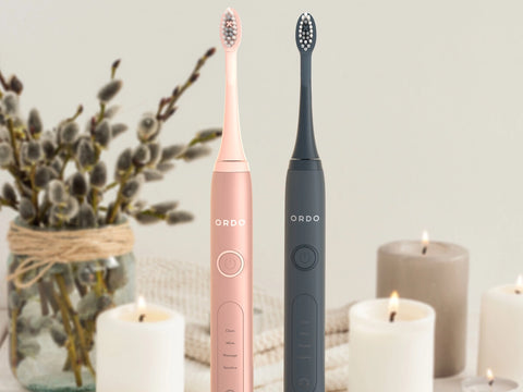 Ordo Rose Gold & Charcoal Grey Sonic+ Toothbrushes