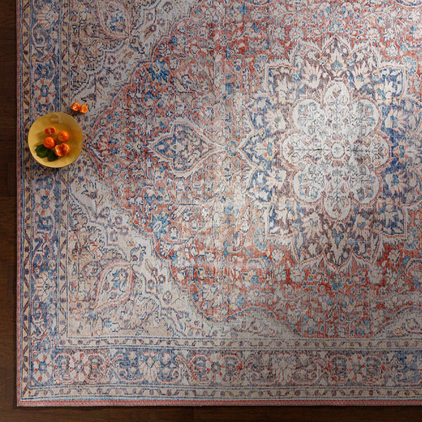 traditional design washable rug