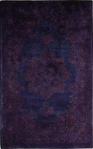 purple overdyed rug