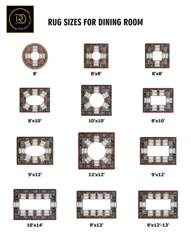 rug size guide for dining room