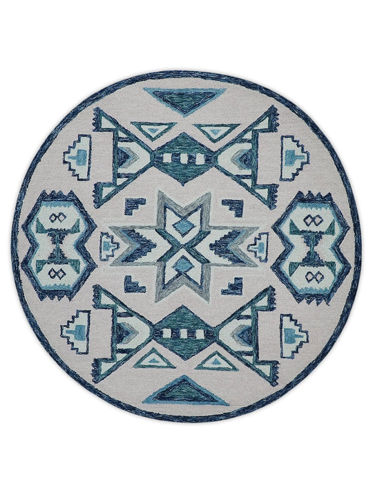 Irregular Rugs | Tufted Round | Wool Area Rug | 5x5, 6x6, 7x7, 8x8 |  Irregular 10 Feet Rug | Custom Round Rug | Living Room Rugs