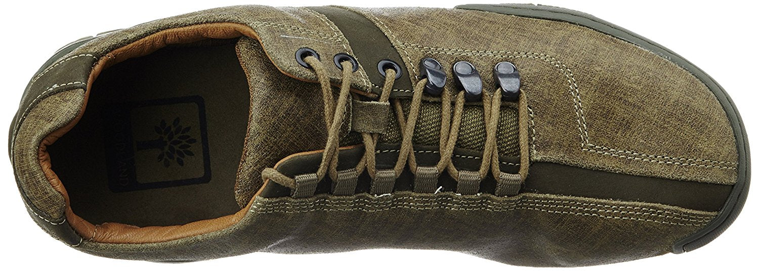 Woodland Men's Leather Espadrille Flats 