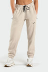 Front View of Sand GTS Oversized Joggers