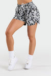 Front View of Black Pixel Hype 5 Inch Mesh Shorts