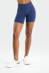 Front View of Deep Navy Hyper Power Side Pockets Gym Shorts