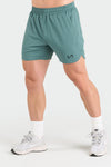 Front View of Lake Reps Performance Mesh 5.5 Inch Shorts
