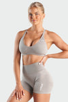 Front View of Vintage Sand Sculpt Seamless Sports Bra