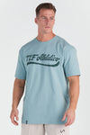 Front View of Faded Lake TLF Athletics Oversized Tee