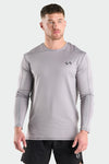 Front View of Zinc Train Infi Dry Long Sleeve