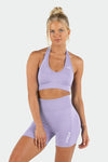 Cosmic Seamless Halter Sports Bra - Ultra Violet - 1