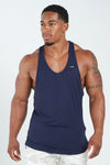 TLF Flex Stringer Bamboo Tank Top - Men Stringer Tank Top - Blue - 1