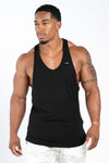 TLF Flex Stringer Bamboo Tank Top – Stringer Gym Tank - Black - 1