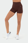 TLF Genesis - High Waisted Workout Shorts -  CHOCOLATE  - 1