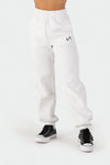 TLF Reset - Fleece Oversize Sweatpants - WHITE -1 