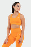 TLF Sculpt Seamless Racerback Sports Bra - Orange - 1