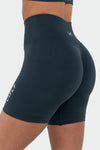 TLF Sculpt Seamless Scrunch Butt Shorts - Blue – Black – Gray  - 1