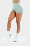 Front Image of Tempo 4" Workout Shorts Sage Green