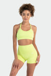 TLF Tempo Glo Multi-Back Strap Sports Bra Limeade 1