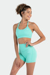 TLF Tempo Glo Multi-Back Strap Sports Bra Mint 1