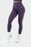 Front Image of Tempo High Waisted Workout Leggings Dark Grape