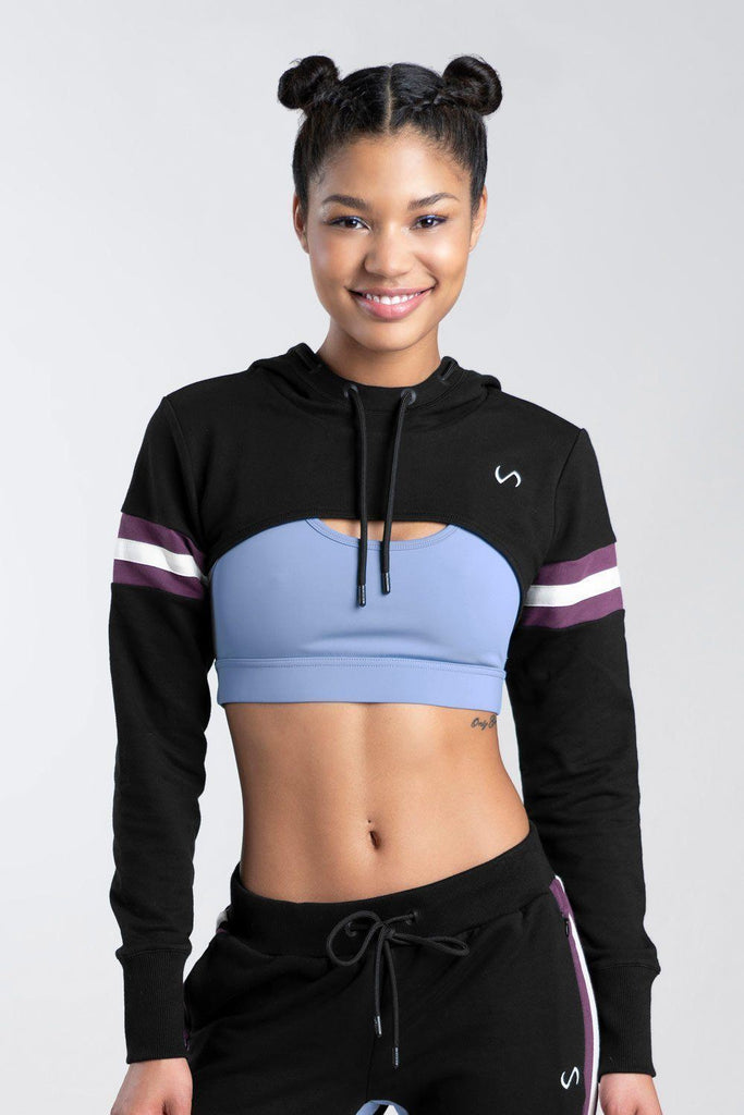 short crop top hoodie