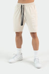Front View of Oatmeal Varsity Descend Shorts