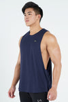 TLF Vital Air-Flex Drop Arm Tank - Men’s Tank Top Dropped Arm Hole - Navy  - 4