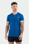 TLF Vital Cotton Luxe V-Neck Tee Deep Sapphire 1