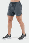 TLF Vital Element 5” Gym Shorts - Best 5 Inch inseam Shorts - Gray - 1