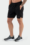 TLF Vital Element 7" Workout Shorts - 7 Inch inseam Athletic Shorts - Black - 1