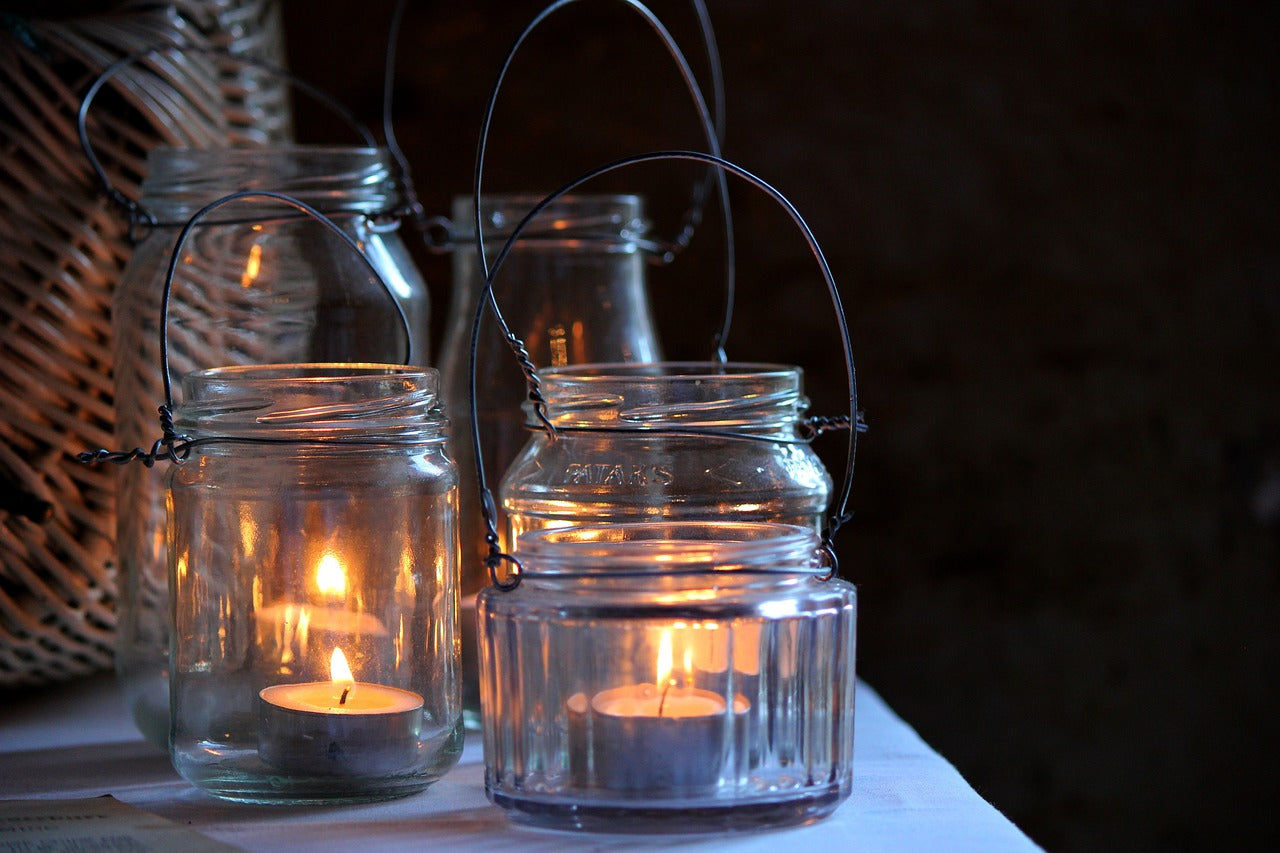 candlelight, rustic lights holder-Rustic Farmhouse Decor