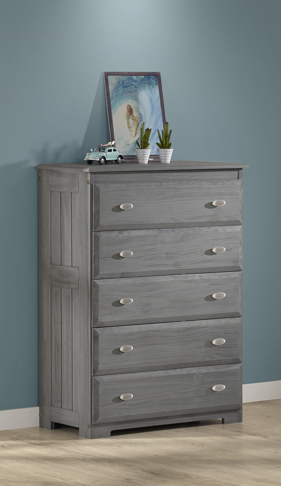 DS 5 Drawer Chest GRAY Bunks and Beds