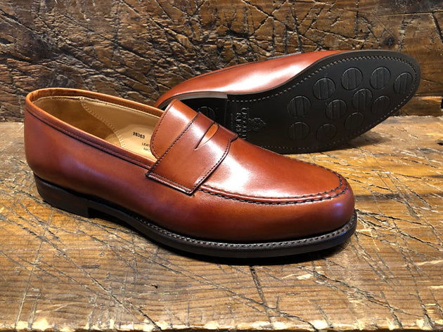 Crockett & Jones Boston Penny in Chestnut Burnished Calf with City Rub ...