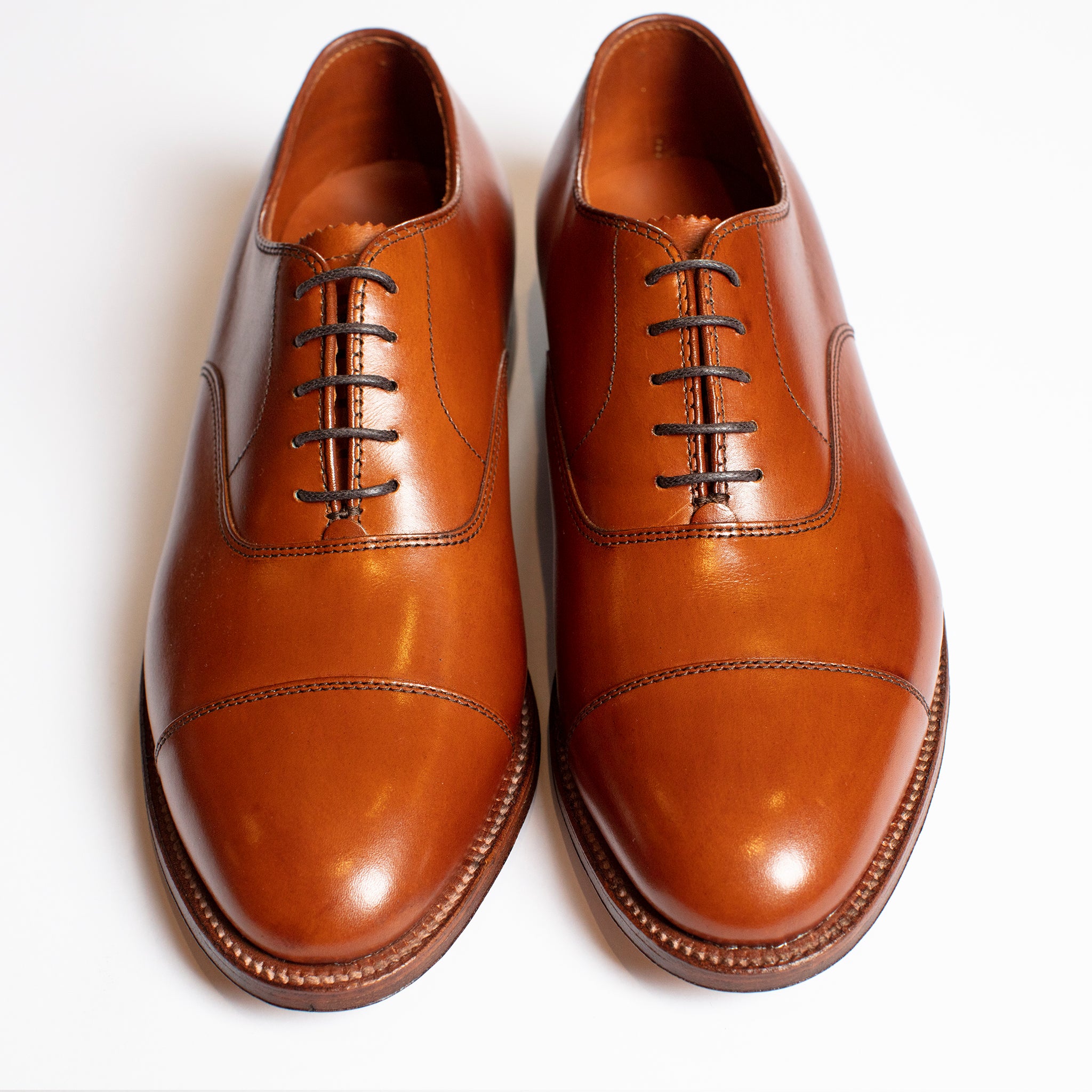 Alden Plain Cap-Toe Oxford in Burnished Tan – Oxford and Derby