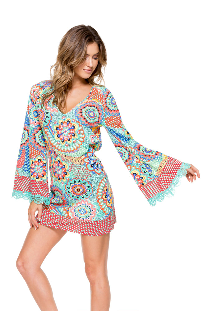 MARIPOSITA CARIBEÑA - Boheme Tunic • Multicolor – Luli Fama